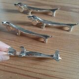 Vintage silver metal knife holder