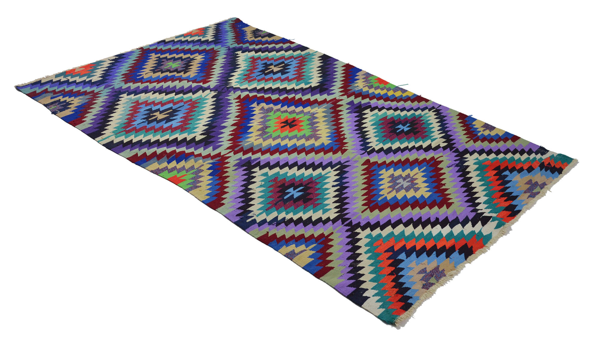 Anatolian handmade kilim rug 280 cm x 166 cm