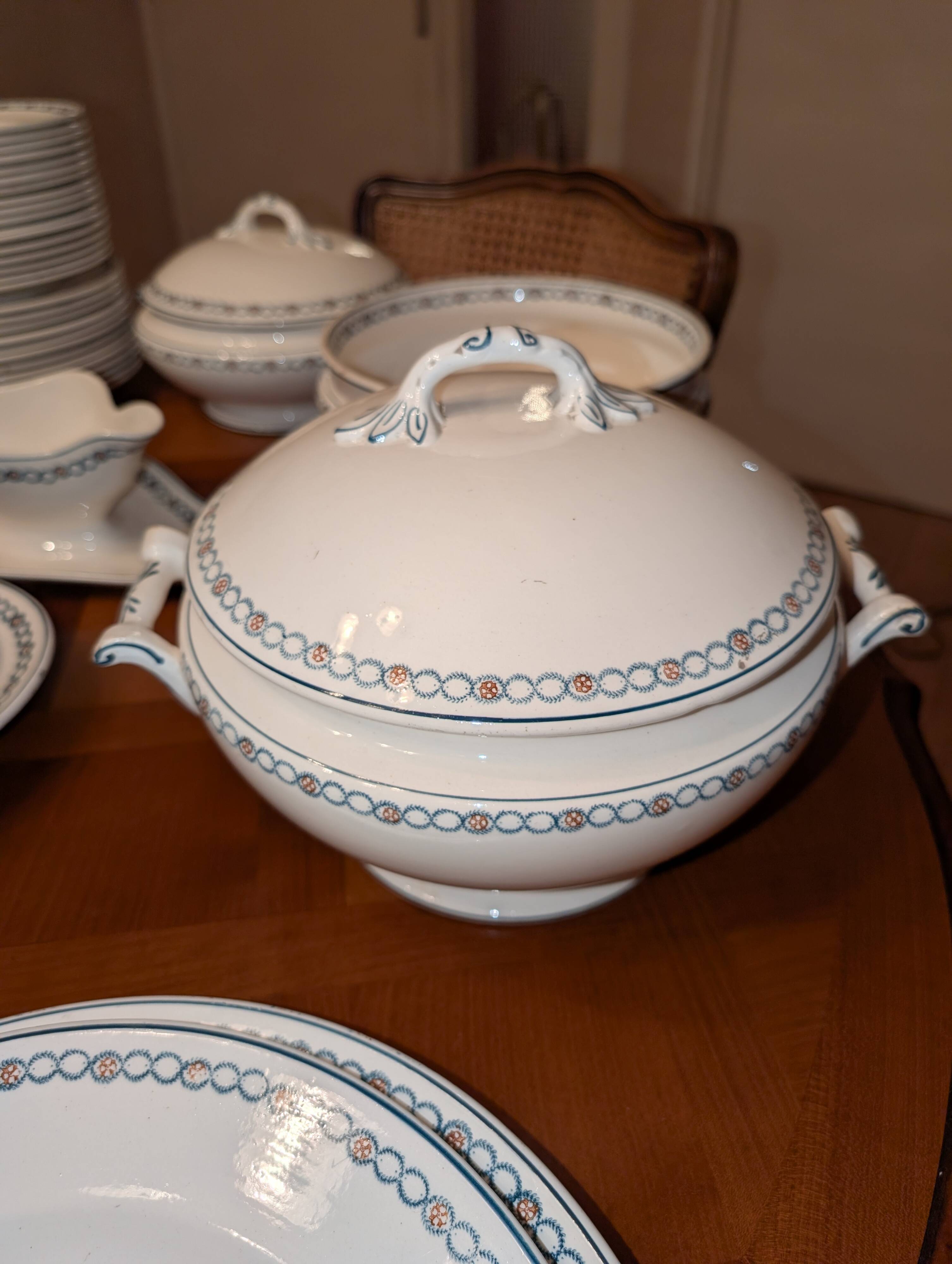 Rare & Important Longwy Table Service – 65 Pieces