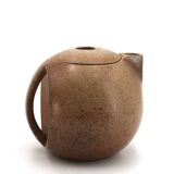 Modernist stoneware ceramic teapot by Michel Lévêque, 1950s