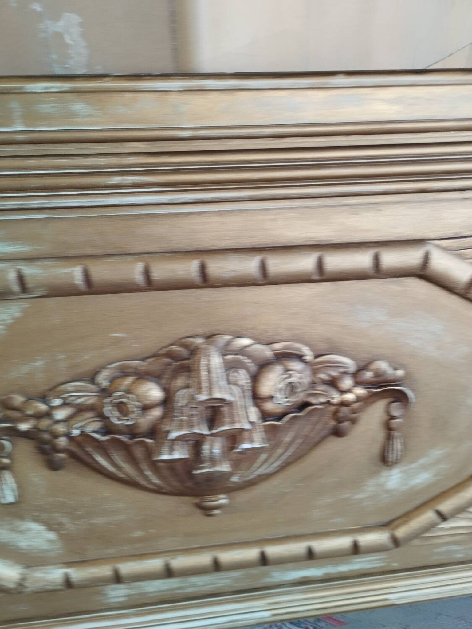 Antique trumeau mirror in Louis XVI style