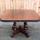 Oak table from 19th century .