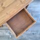 Farmhouse coffee table in solid wood, country style.