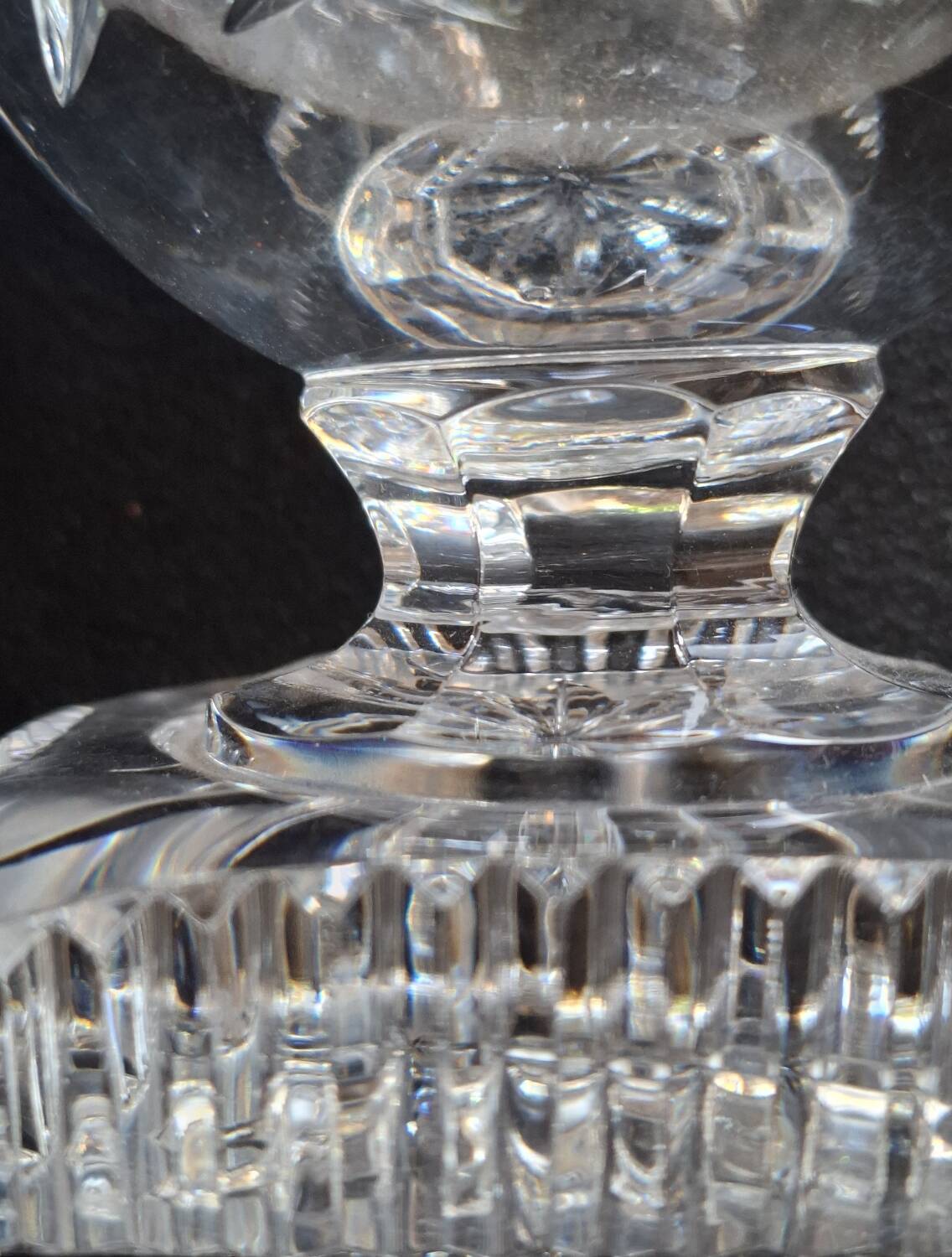 Cut crystal vase from Venice