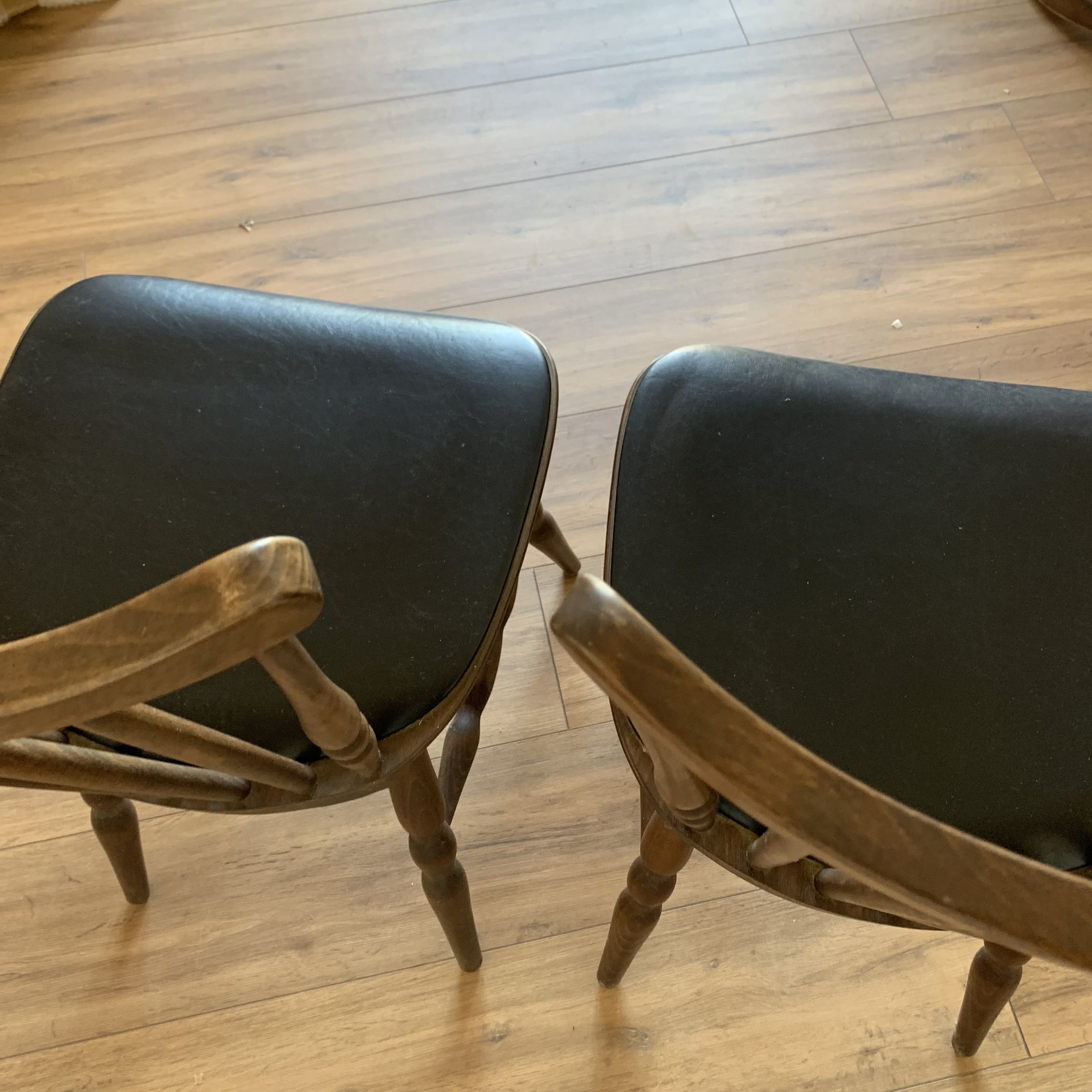 Paire de chaises tacoma de baumann - skaï noir