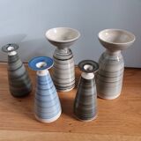 Stoneware soliflore vases
