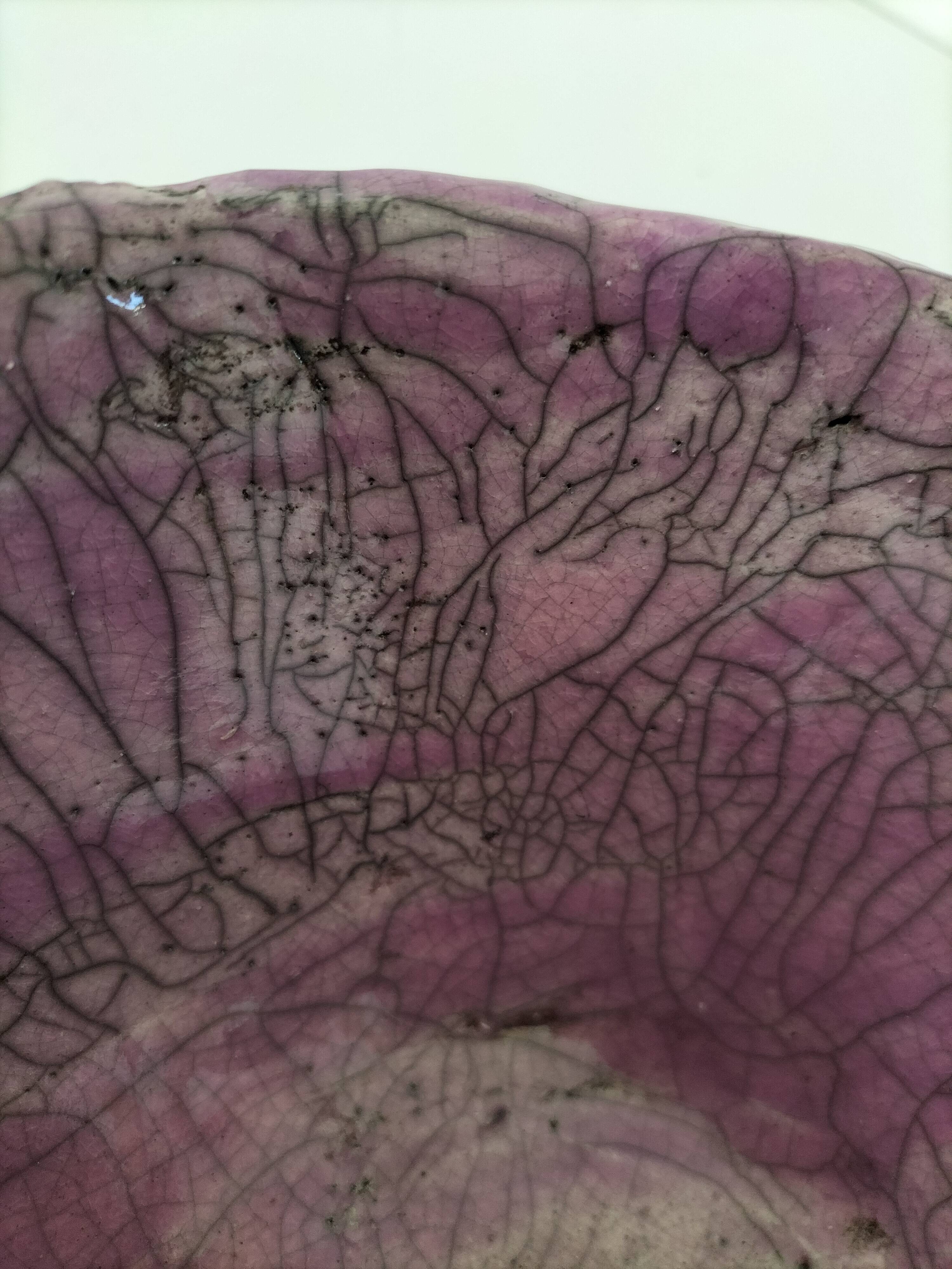 Raku style handcrafted ceramic cup