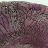 Raku style handcrafted ceramic cup