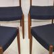 Set de 4 chaises en teck Cees Braakman pour Pastoe 1960.