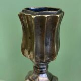 Pair of silver-plated bronze candlesticks from the 18th century. | Candle holders | Candelabrum