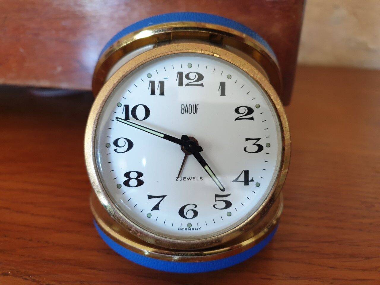 Vintage travel alarm clock