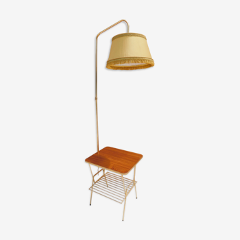 Lampadaire porte-revues vintage