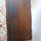Rolling service with wooden drawer