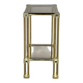 Brass and Glass End Column, 1970s