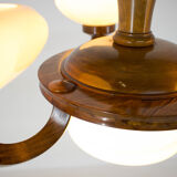 Lustre en bois Art Déco, années 1930