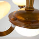 Art deco wood chandelier, 1930s