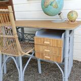 Vintage wicker desk