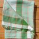 Nappe vintage à carreaux verts et blancs