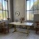 Brass table 1970 Italian lacquer