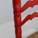 Ensemble de chaises rouges en jonc italien