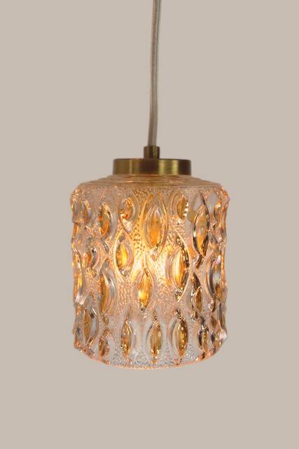 Brigita * yugochic pendant lamp * mcm hanging light * rewired mini * vintage ceiling small fixture *