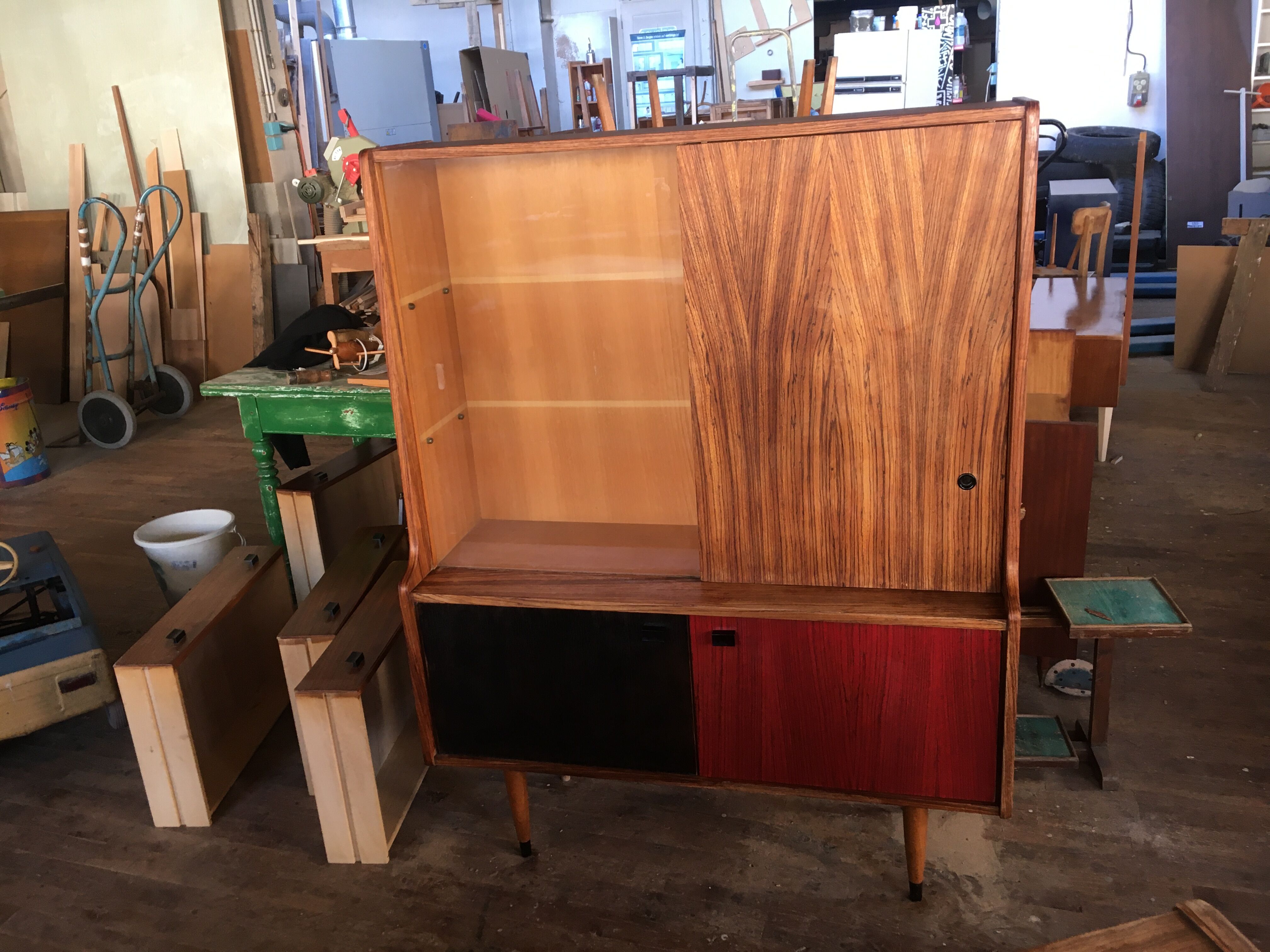 Enfilade haute en palissandre vintage 1960