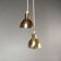 Hans-Agne Jakobsson Perforated brass pendants for Markaryd 1960