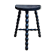 Low black stool