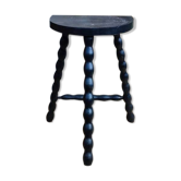 Low black stool