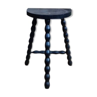 Low black stool