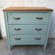 Commode art deco vert amande