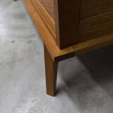 Armoire penderie 1950 pieds compas portes coulissantes plateau neuf