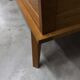 1950 wardrobe with compass legs, sliding doors, and a new top.
