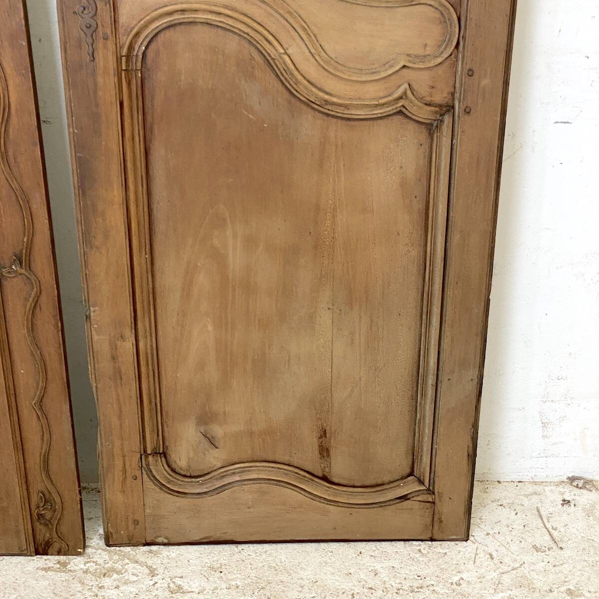 Pair of 19th century oak cabinet doors