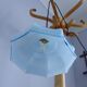 Hanging lamp in blue opaline