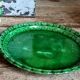 Flower pot and saucer in slip by G. De Bruyn 19th century