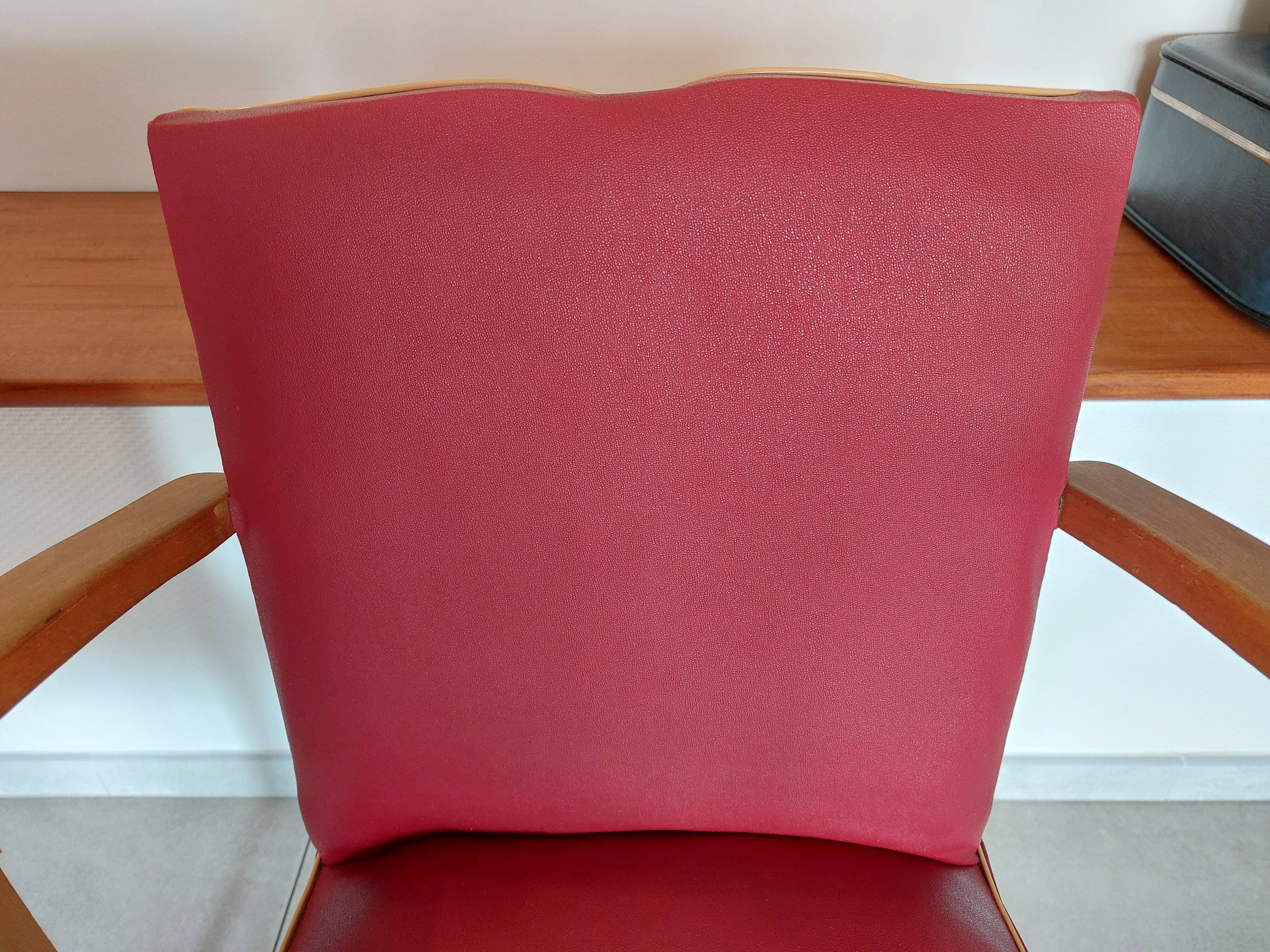 Pair of "moustache" bridge armchairs