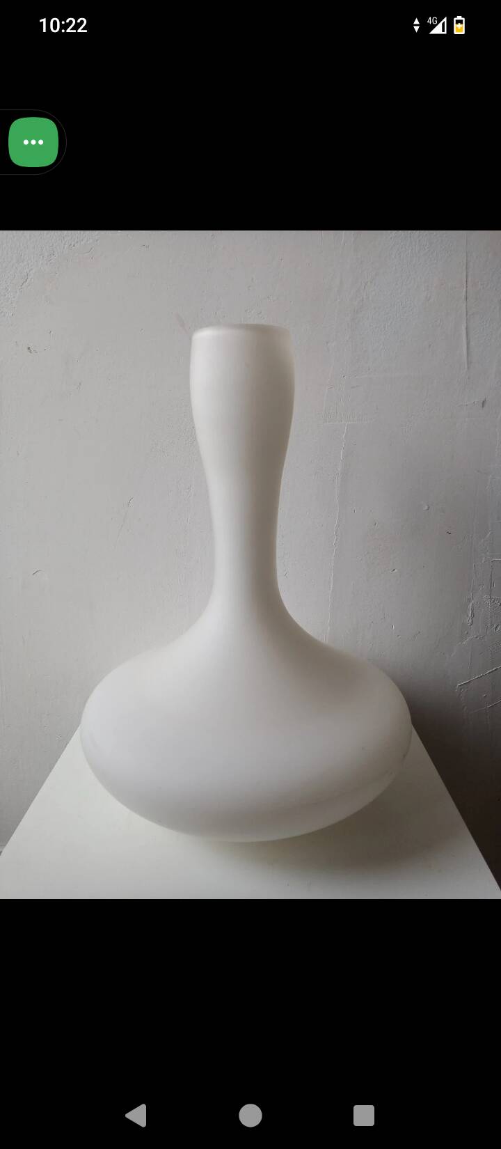 Pair | vintage opaline glass mushroom table lamps (h. 31 cm)