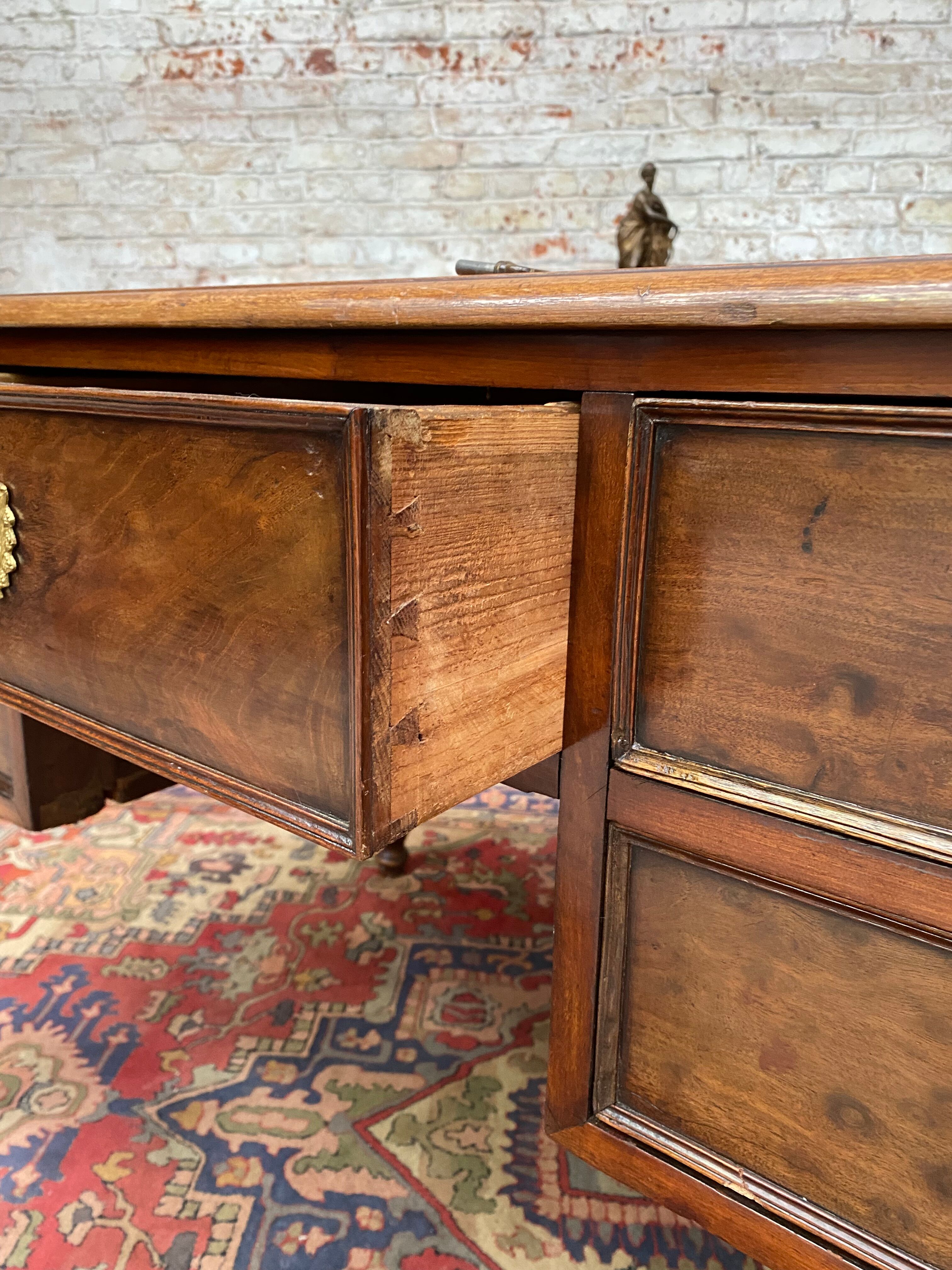 Mahogany desk period restoration xix th century