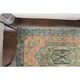 Vintage Turkish Oushak Handmade Wool Cotton Orange Area Rug  116x172