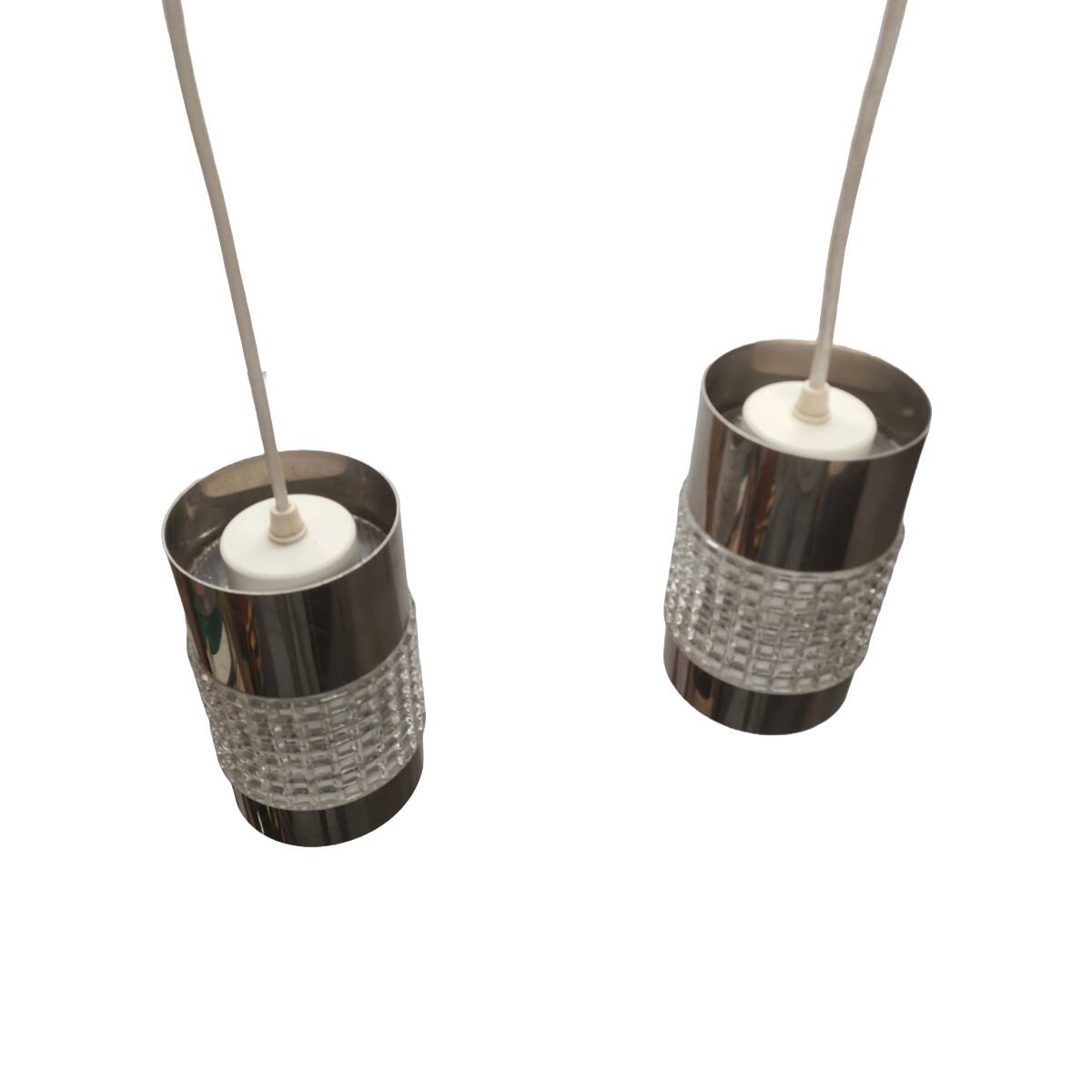 Vintage Space Age Pendant Lamps, 1970s