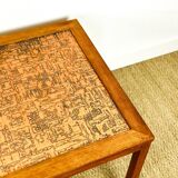 Scandinavian coffee table in copper, 1960.