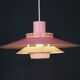 Great pink restored Danish ceiling lamp *** Danish design *** unique *** Denmark 1970's