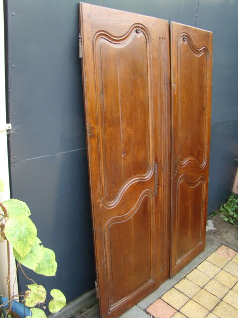 Old oak cabinet doors