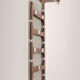 Vintage Wooden wall coat rack with hat shelf, 1960s
