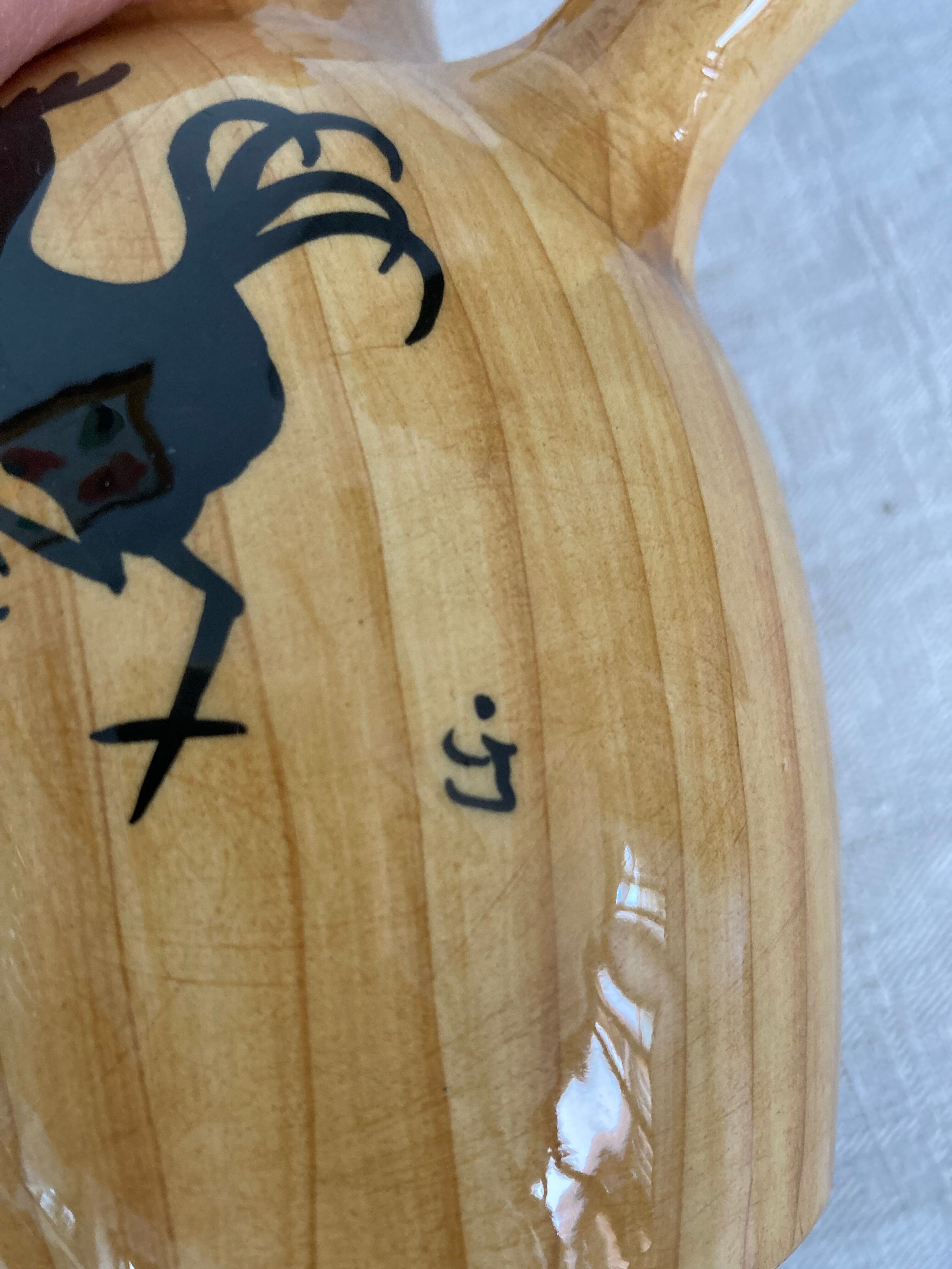 Pair of pitchers Grandjean Jourdan Vallauris 50s