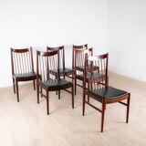 6 chaises en palissandre, Arne Vodder, Sibast furniture, Danemark