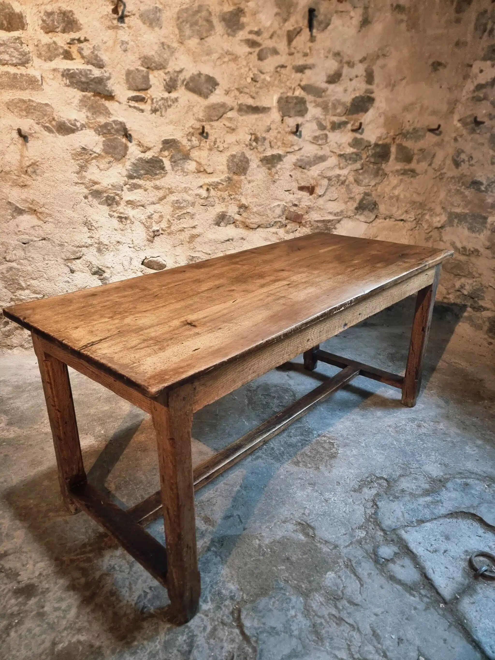 Antique French dining table, 18th century