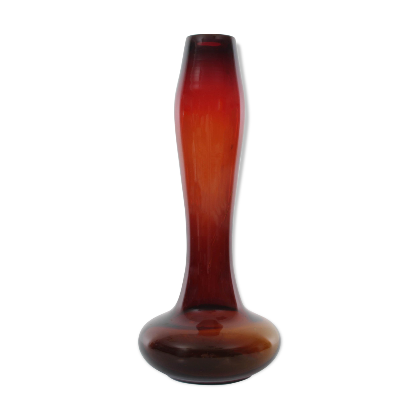 Red vase by Ewa Gerczuk-Moskaluk, 1970
