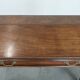 19th century English antique oak wall desk/writing table on wheels